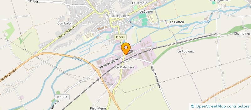 localisation de l'entreprise MONSIEUR RACHID IZRI à BEAUREPAIRE
