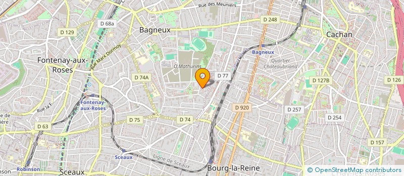 localisation de l'entreprise MONSIEUR RACHID JABENNACEUR  BAGNEUX