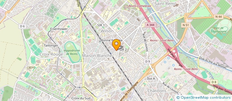 localisation de l'entreprise MONSIEUR RACHID JAMAL  REIMS