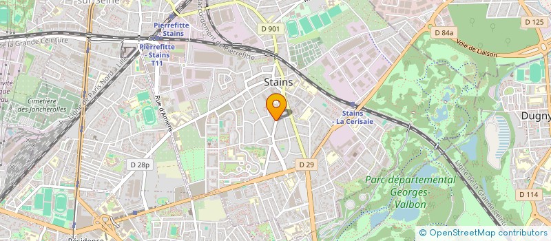 localisation de l'entreprise MONSIEUR RACHID JELLOULI  STAINS