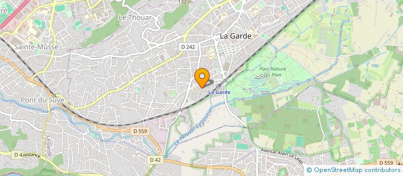 localisation de l'entreprise MONSIEUR RACHID JIYAR à LA GARDE