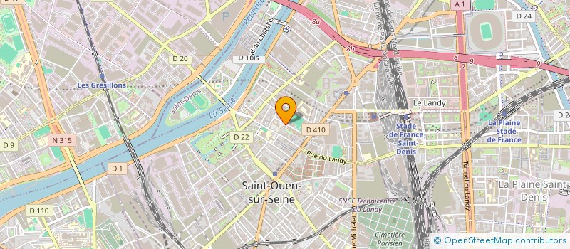localisation de l'entreprise MONSIEUR RACHID KACEL à SAINT-OUEN-SUR-SEINE