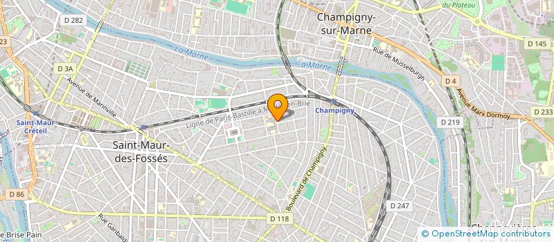 localisation de l'entreprise MONSIEUR RACHID KACI à SAINT-MAUR-DES-FOSSES