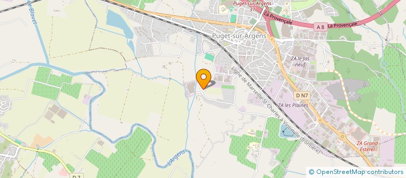 localisation de l'entreprise MONSIEUR RACHID KALEM à PUGET-SUR-ARGENS