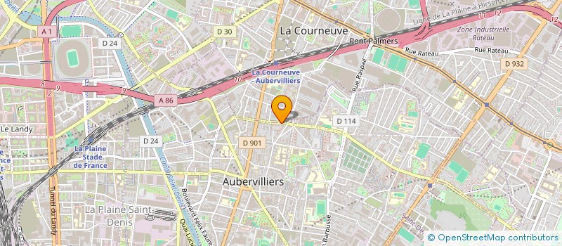localisation de l'entreprise MONSIEUR RACHID KEDDAR à LA COURNEUVE