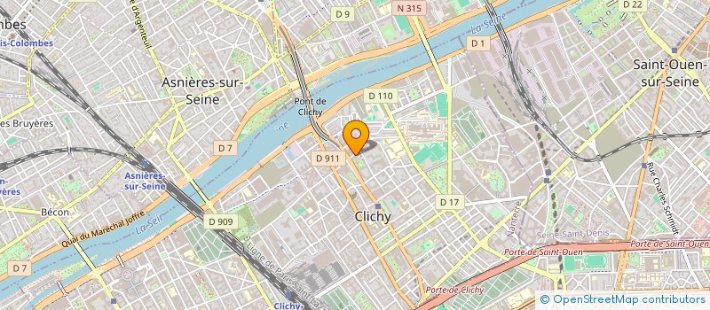localisation de l'entreprise MONSIEUR RACHID KEDIME à CLICHY