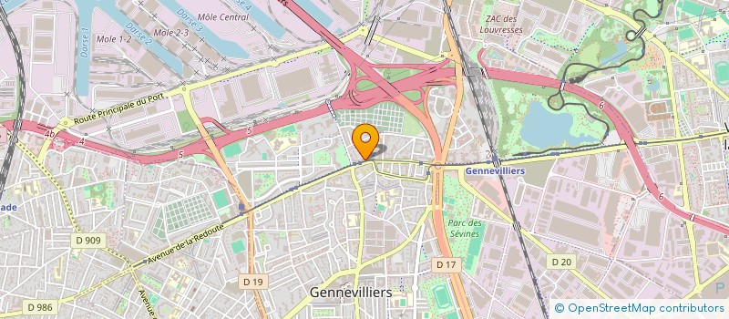 localisation de l'entreprise MONSIEUR RACHID KHAOUTAMI à GENNEVILLIERS