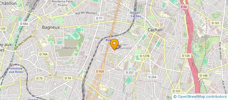 localisation de l'entreprise MONSIEUR RACHID KHENSOUS  CACHAN