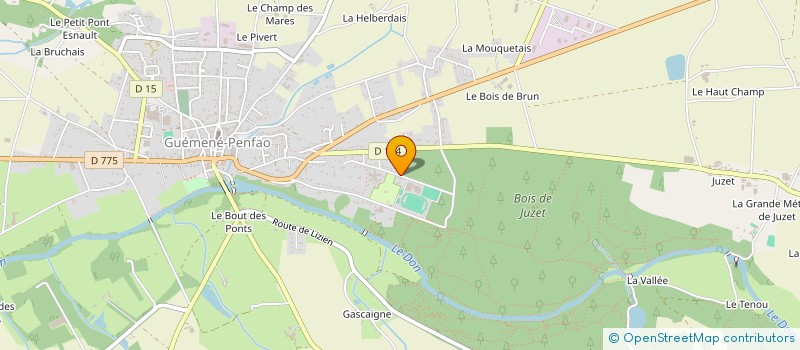 localisation de l'entreprise MONSIEUR RACHID KHODJA à GUEMENE-PENFAO