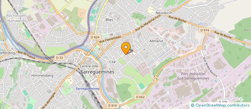 localisation de l'entreprise MONSIEUR RACHID LAAMOURI  SARREGUEMINES