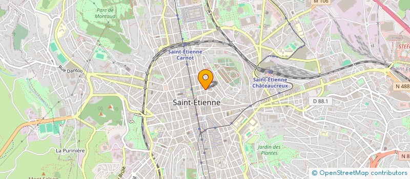 localisation de l'entreprise MONSIEUR RACHID LABICH  SAINT-ETIENNE