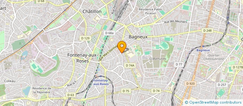 localisation de l'entreprise MONSIEUR RACHID LAHRACH à FONTENAY-AUX-ROSES