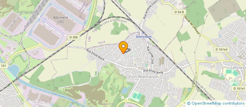 localisation de l'entreprise MONSIEUR RACHID LAMIA  EVIN-MALMAISON