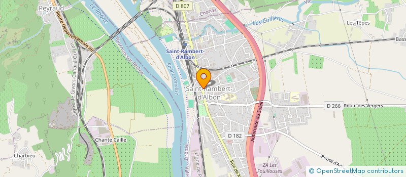 localisation de l'entreprise MONSIEUR RACHID LAZAAR  SAINT-RAMBERT-D'ALBON