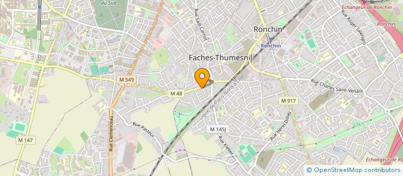 localisation de l'entreprise MONSIEUR RACHID MADDACH  FACHES-THUMESNIL