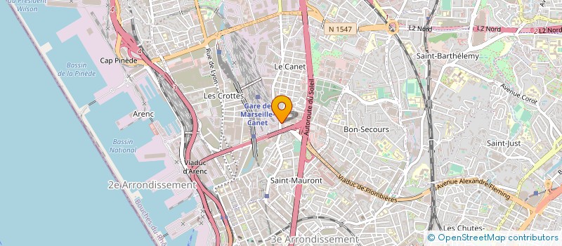 localisation de l'entreprise MONSIEUR RACHID MADI à MARSEILLE