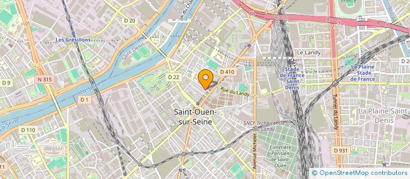 localisation de l'entreprise MONSIEUR RACHID MAHMOUD  SAINT-OUEN-SUR-SEINE
