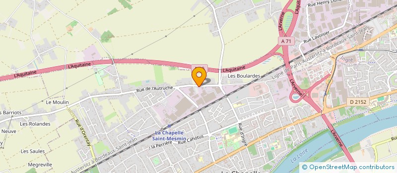 localisation de l'entreprise MONSIEUR RACHID MASSINE à LA CHAPELLE-SAINT-MESMIN