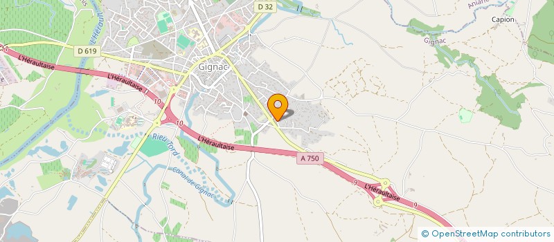 localisation de l'entreprise MONSIEUR RACHID MAZIRH  GIGNAC