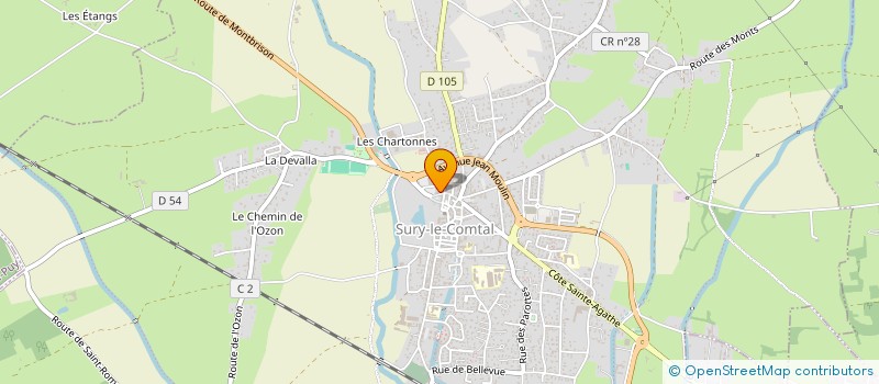 localisation de l'entreprise MONSIEUR RACHID MAZZET  SURY-LE-COMTAL