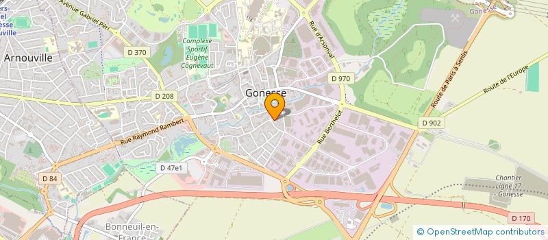 localisation de l'entreprise MONSIEUR RACHID MECHAAB à GONESSE