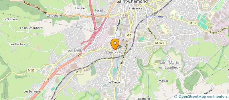 localisation de l'entreprise MONSIEUR RACHID MEGUELLATI à SAINT-CHAMOND