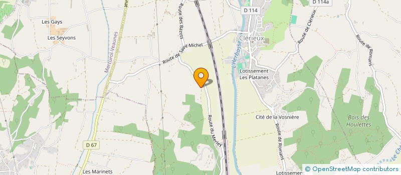 localisation de l'entreprise MONSIEUR RACHID MELOUKI  CLERIEUX