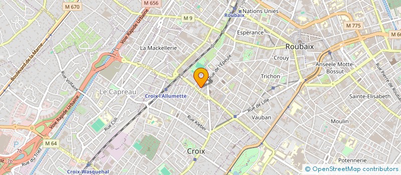 localisation de l'entreprise MONSIEUR RACHID MERZOUKI  ROUBAIX