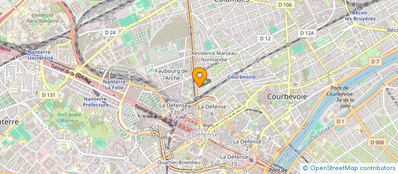 localisation de l'entreprise MONSIEUR RACHID MEZIANE  COURBEVOIE
