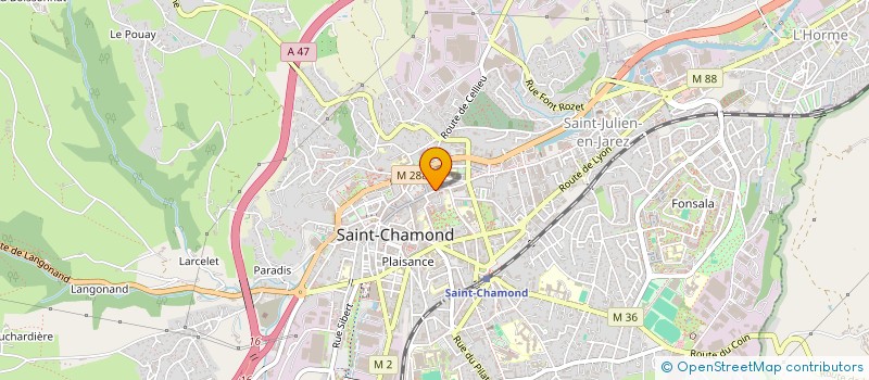 localisation de l'entreprise MONSIEUR RACHID MOKRINI à SAINT-CHAMOND