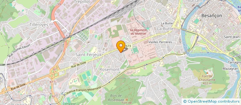localisation de l'entreprise MONSIEUR RACHID MOUSSAIF à BESANCON