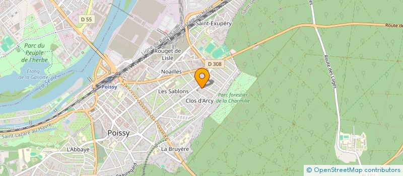 localisation de l'entreprise MONSIEUR RACHID MOUZAKKI  POISSY