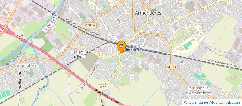 localisation de l'entreprise MONSIEUR RACHID NECHACHE à LA CHAPELLE-D'ARMENTIERES