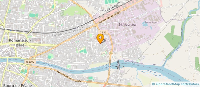 localisation de l'entreprise MONSIEUR RACHID OUABY à ROMANS-SUR-ISERE