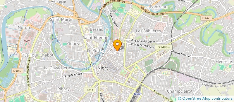 localisation de l'entreprise MONSIEUR RACHID OUAFA  NIORT