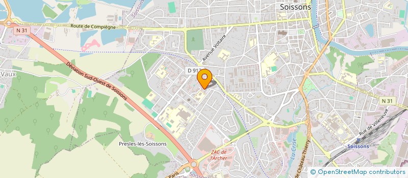 localisation de l'entreprise MONSIEUR RACHID OUALFARASSE ESSIYED ALI à SOISSONS