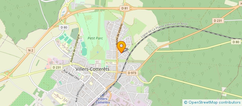 localisation de l'entreprise MONSIEUR RACHID OUCHENE  VILLERS-COTTERETS