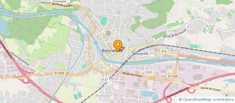 localisation de l'entreprise MONSIEUR RACHID OUISSA  BONNEVILLE