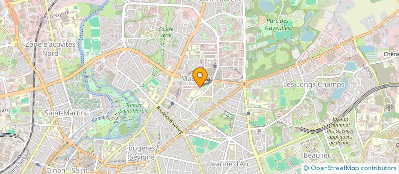 localisation de l'entreprise MONSIEUR RACHID OUKID  RENNES