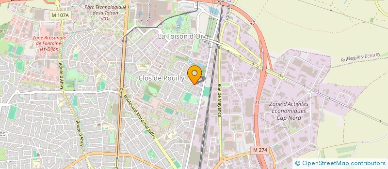 localisation de l'entreprise MONSIEUR RACHID OULAHRI  DIJON