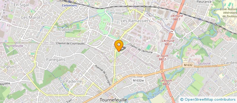 localisation de l'entreprise MONSIEUR RACHID OULOUM à COLOMIERS