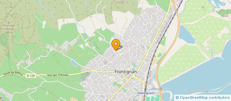 localisation de l'entreprise MONSIEUR RACHID OUSIDI HAMMOU à FRONTIGNAN