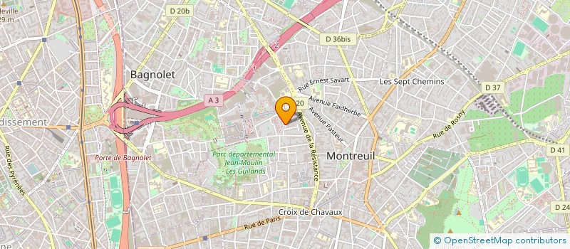localisation de l'entreprise MONSIEUR RACHID RABHI à MONTREUIL