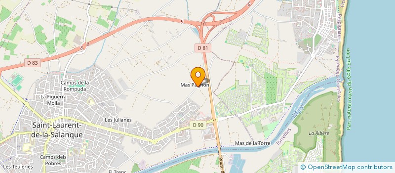 localisation de l'entreprise MONSIEUR RACHID RAHMANI  SAINT-LAURENT-DE-LA-SALANQUE