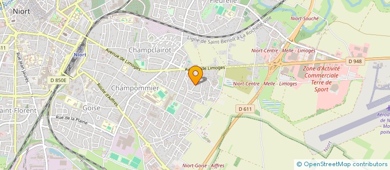 localisation de l'entreprise MONSIEUR RACHID RIGHI  NIORT