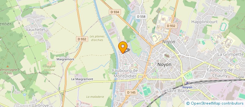 localisation de l'entreprise MONSIEUR RACHID SABONNE  NOYON