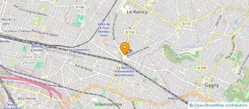 localisation de l'entreprise MONSIEUR RACHID SARDI à LE RAINCY