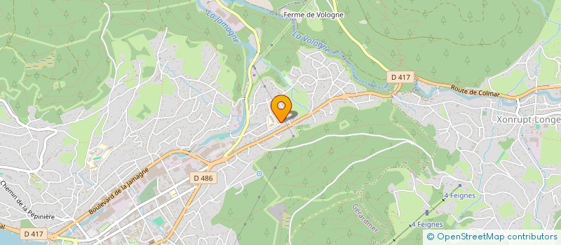 localisation de l'entreprise MONSIEUR RACHID SAYADI  GERARDMER