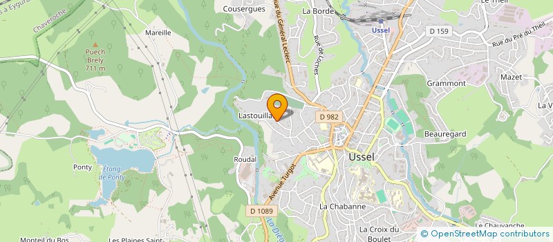 localisation de l'entreprise MONSIEUR RACHID SOUSANE à USSEL