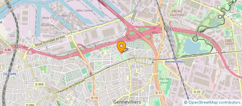 localisation de l'entreprise MONSIEUR RACHID TAHRI à GENNEVILLIERS
